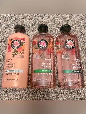 Lot of 3 Herbal Essence Smooth Rose Hips Shampoo & Conditioner 13.5oz Brand New